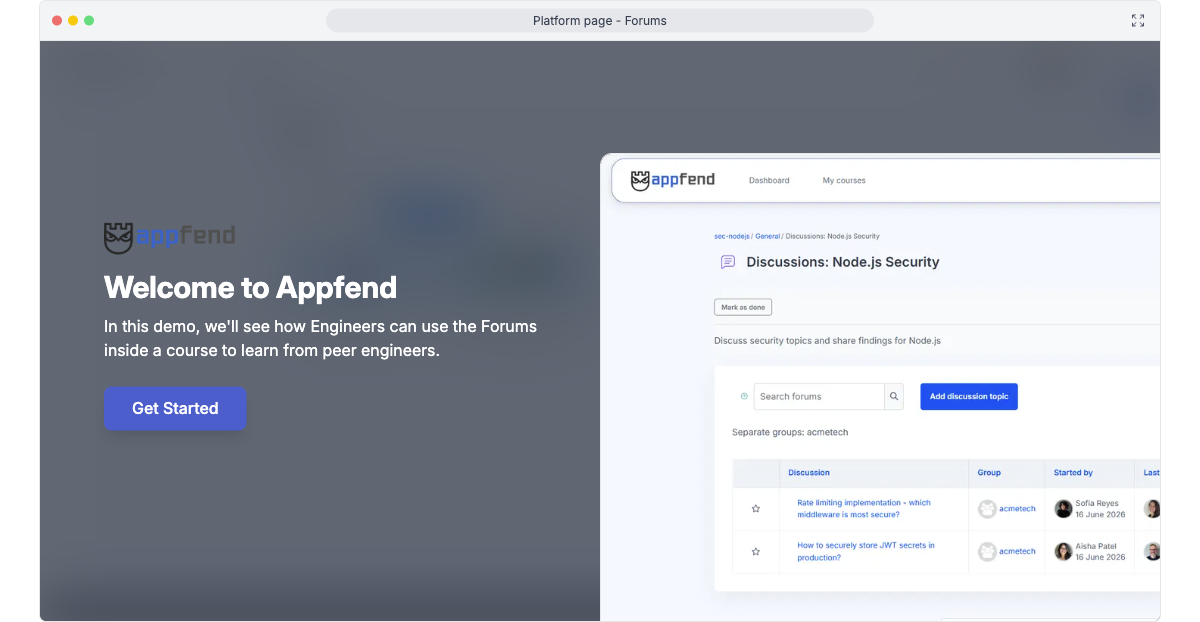 Knowledge sharing walkthrough