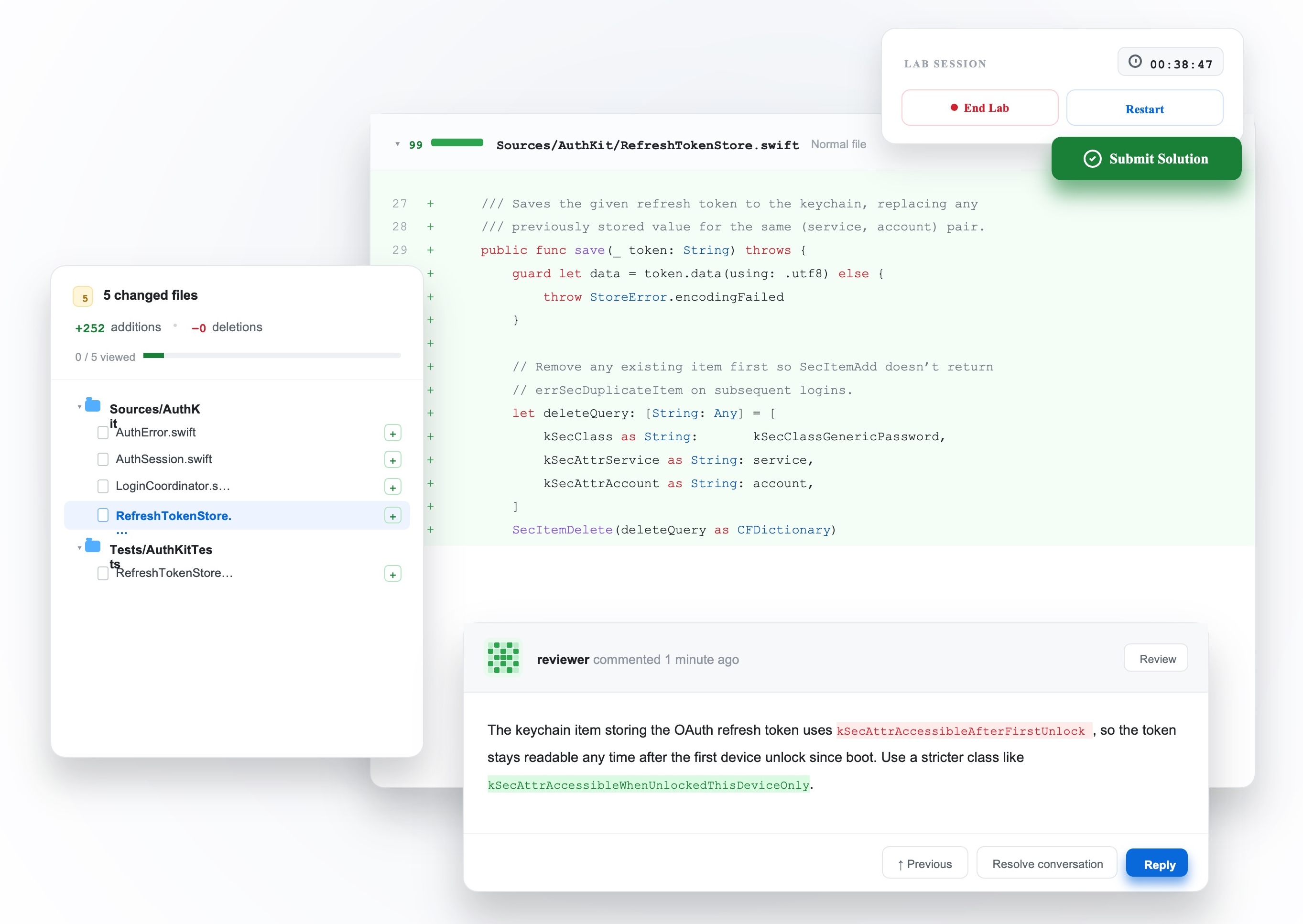 Appfend developer dashboard showing personal progress and skills by category
